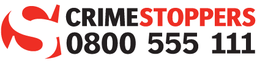 Crime Stoppers Logo and telephone number 0800555111
